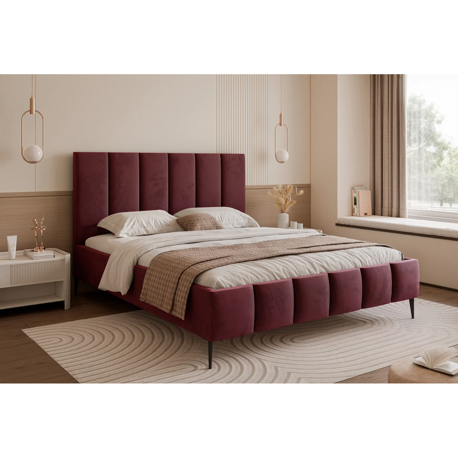 Polsterbett BELLAGIO mit hohen Beinen – Bild 9