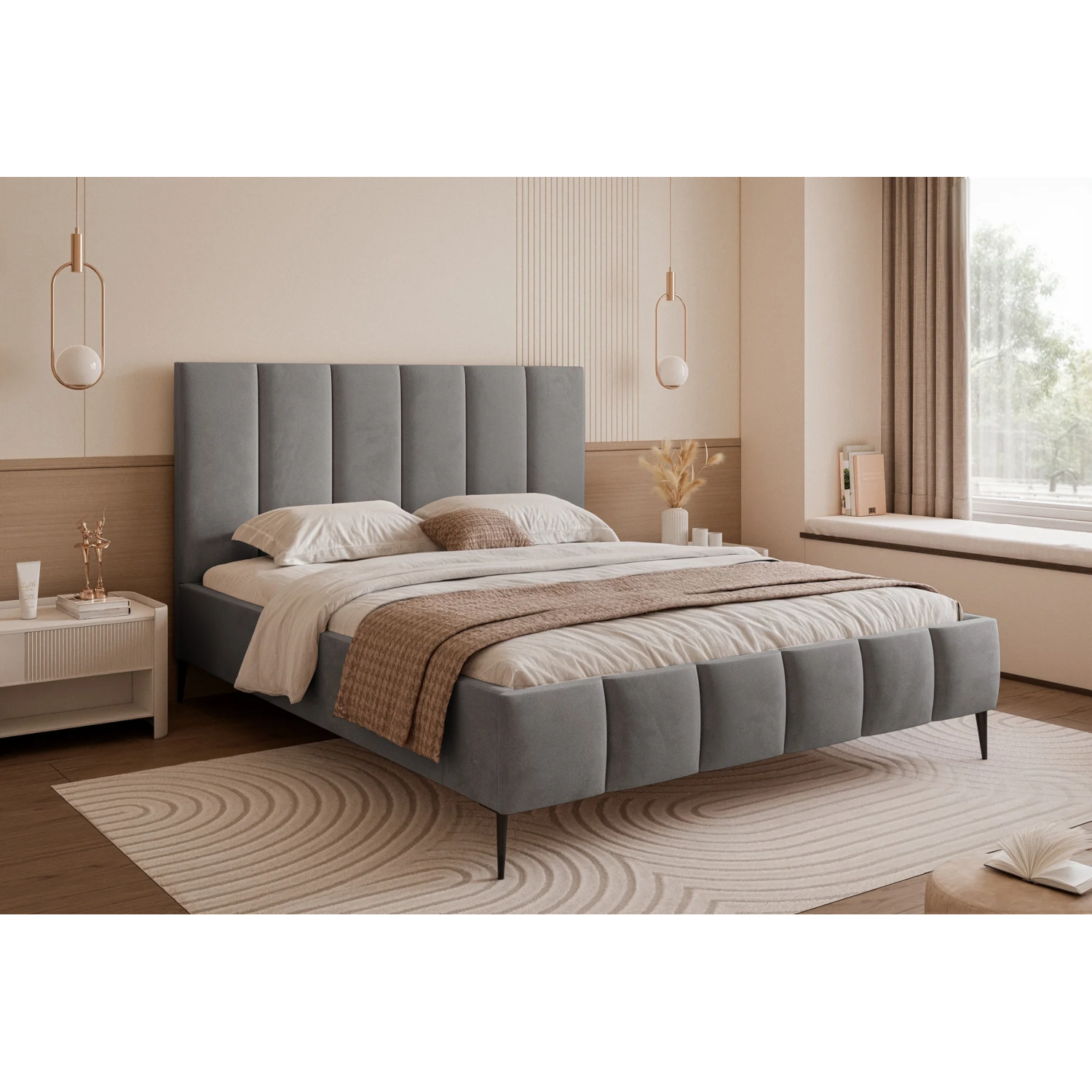 Polsterbett BELLAGIO mit hohen Beinen – Bild 3