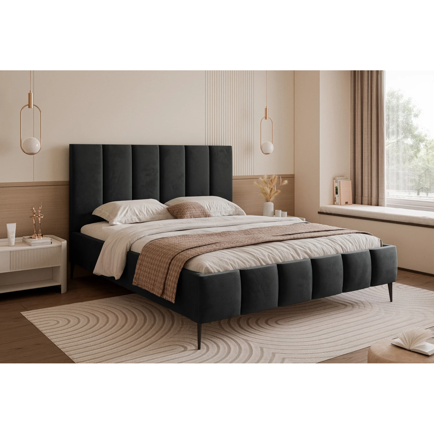 Polsterbett BELLAGIO mit hohen Beinen – Bild 4