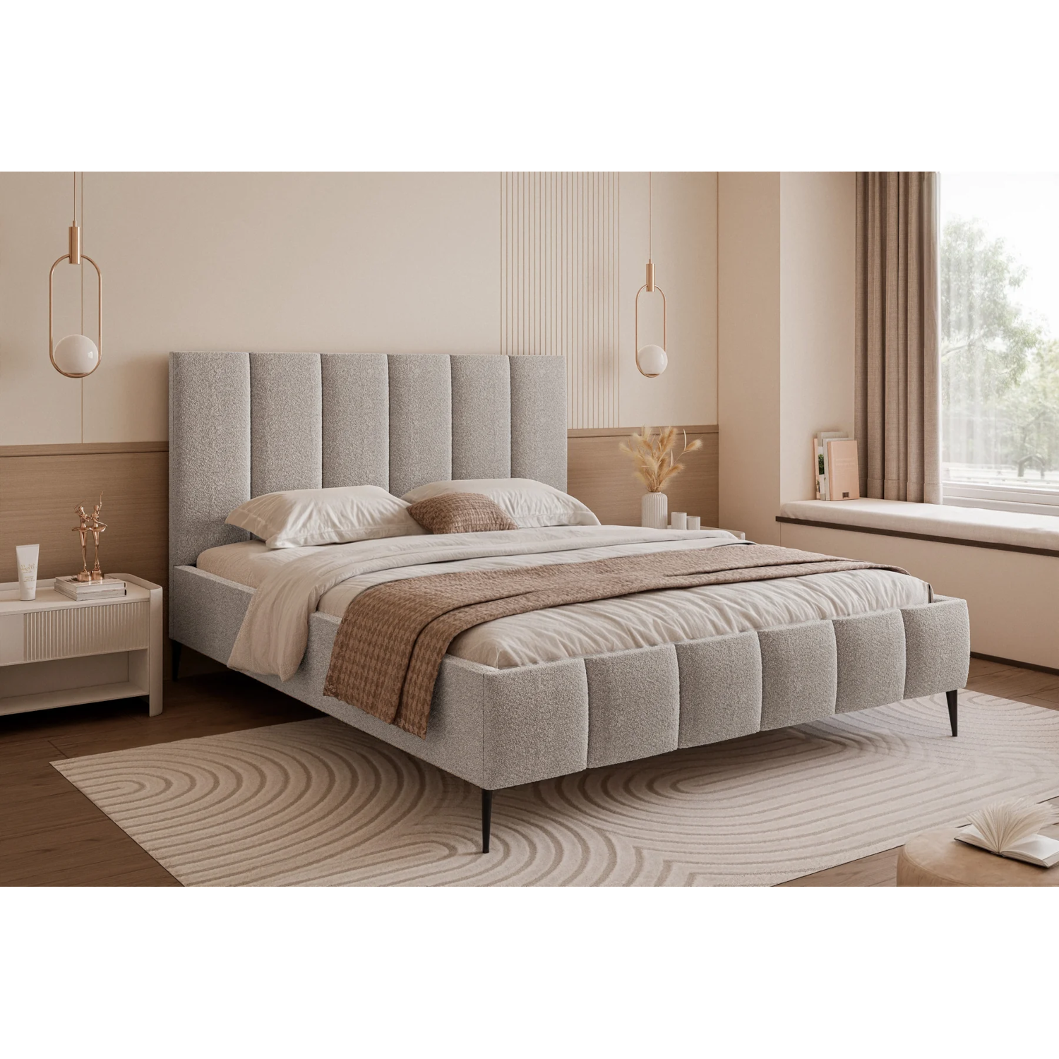 Polsterbett BELLAGIO mit hohen Beinen – Bild 5