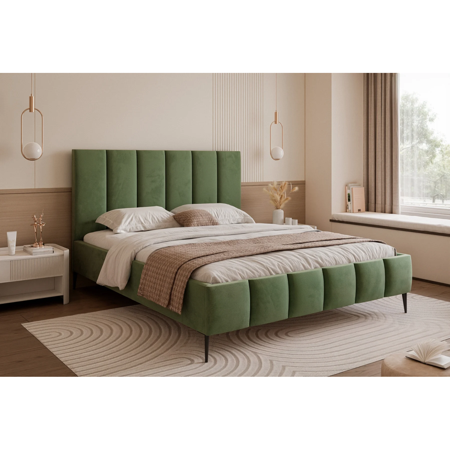 Polsterbett BELLAGIO mit hohen Beinen – Bild 7