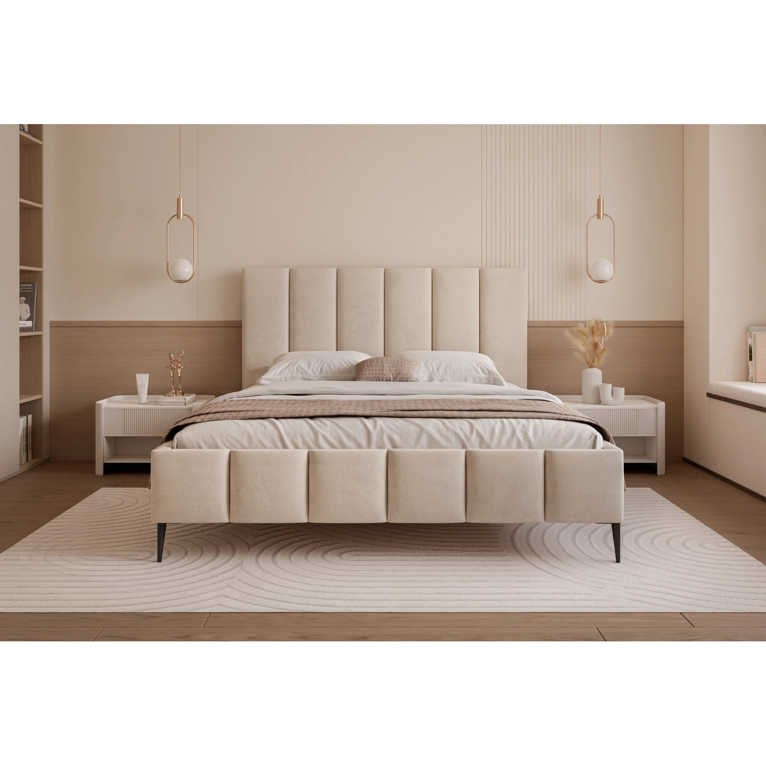 Polsterbett BELLAGIO mit hohen Beinen – Bild 11