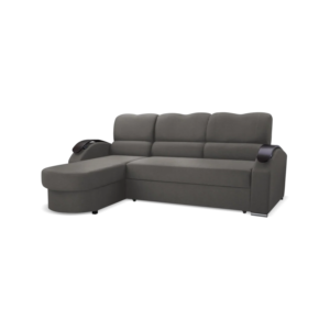 Ecksofa APEX - Graphit (Bahama 35), Links
