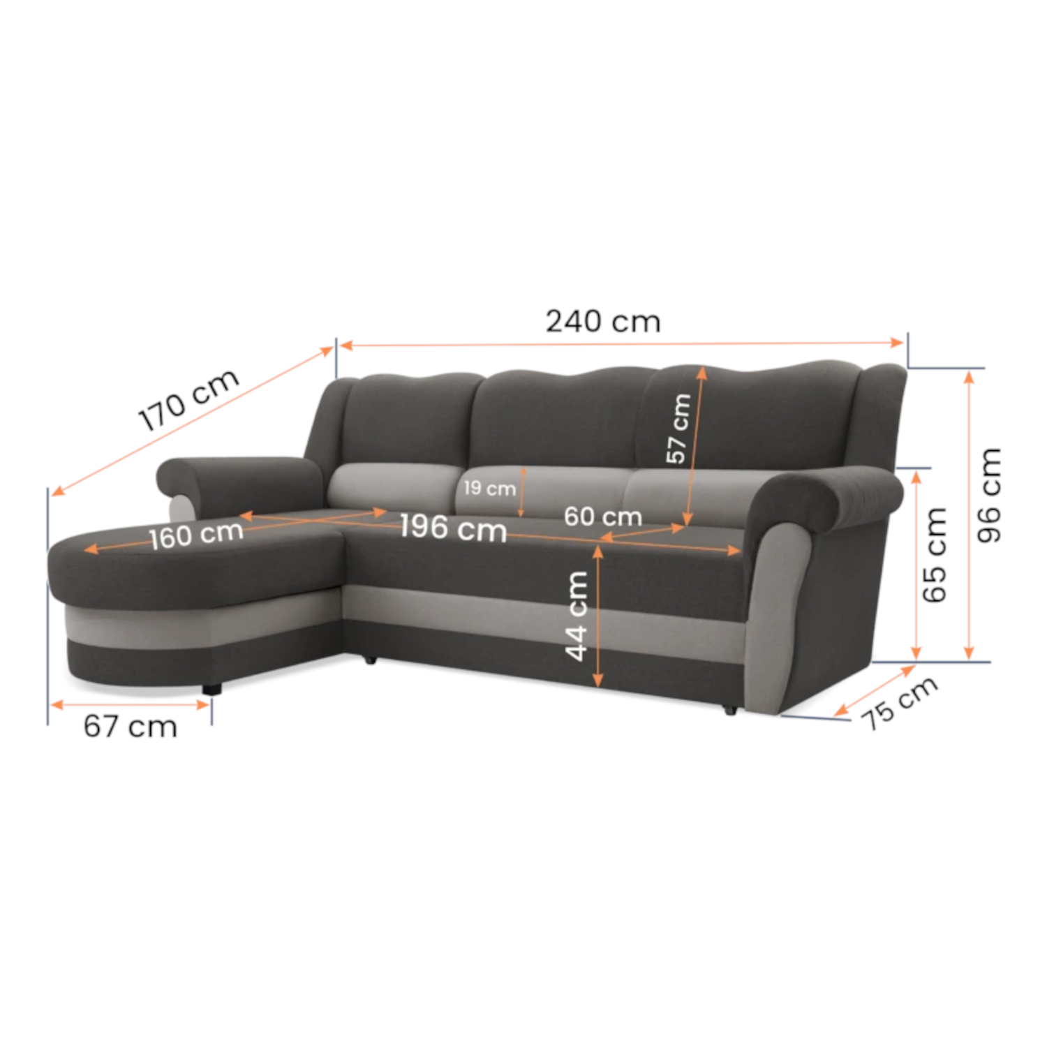 Ecksofa BIRSTON – Bild 15