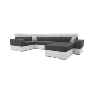 Ecksofa GALAXY SUPER - Graphit (Bahama 35) + Grau (Bahama 31), Links