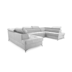 Ecksofa NEXUS SUPER - Hellgrau (Vena 3)