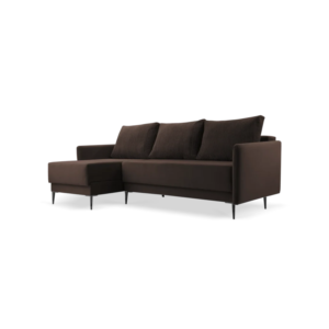 Ecksofa OBSIDIAN - Braun (Kronos 6 + Poso 6), Links