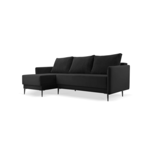 Ecksofa OBSIDIAN - Schwarz (Kronos 7 + Poso 135), Links