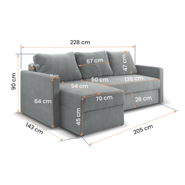 Ecksofa AURORA – Bild 12